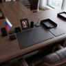 Настольный набор для руководителя UVENIR 6104F, черный, с флагом России