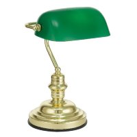 Настольная лампа с зелёным плафоном, арт. 6088