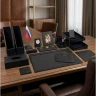 Настольный набор для руководителя UVENIR 5001-2FG, чёрный, 16 предметов